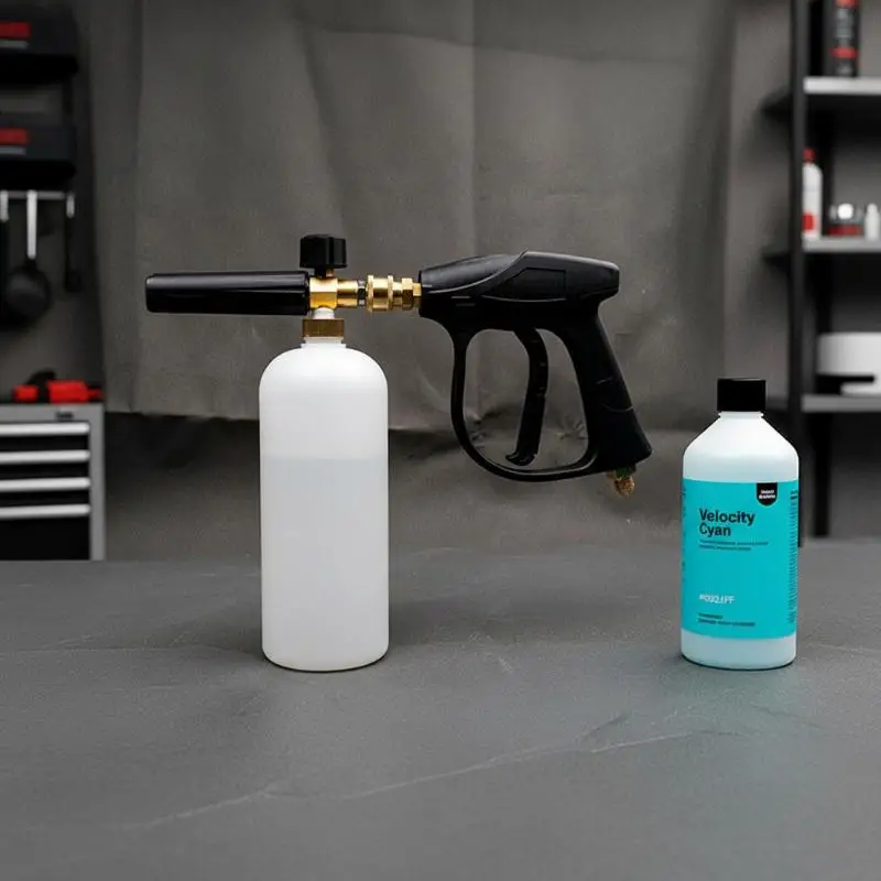 2026 NEW 1PCS 1L Foam Cannon With 5 Metal Nozzles M22-14 1/4