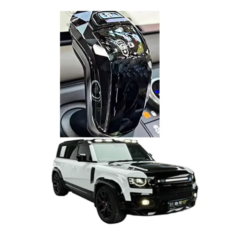2020-2024 For Land Rover Defender 90/110/130 Crystal Stall Gear Shift Knob Crystal Glass Handle Car Interior Accessories Part