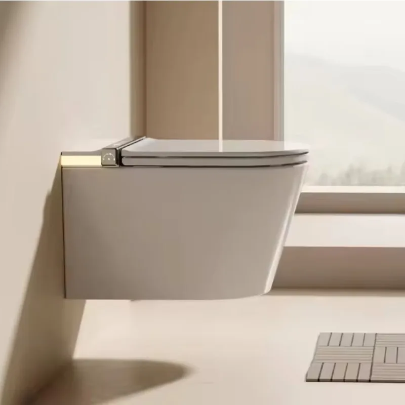 

Modern Luxury Smart WC Bathroom Bidet Set White Automatic Intelligent Toilet Seat with Remote Control Ceramic One-Piece S-Trap