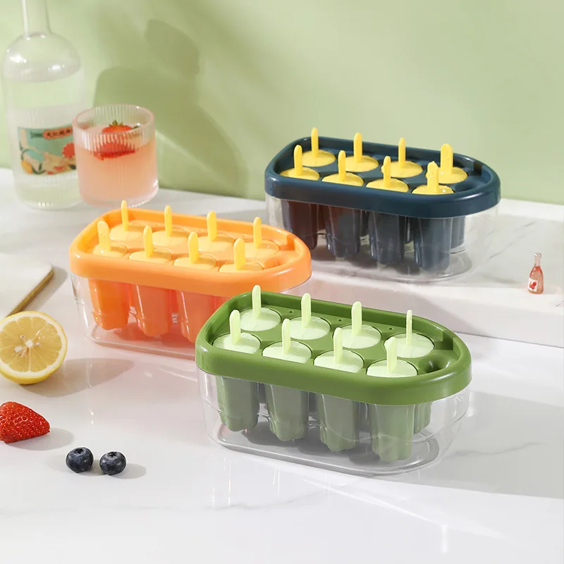 

Home - Use Ice Pop Mold for Making Homemade Ice Cream Bars, Snow Pops & Frozen Treats, Easy - to - Use Ice Cube Tray