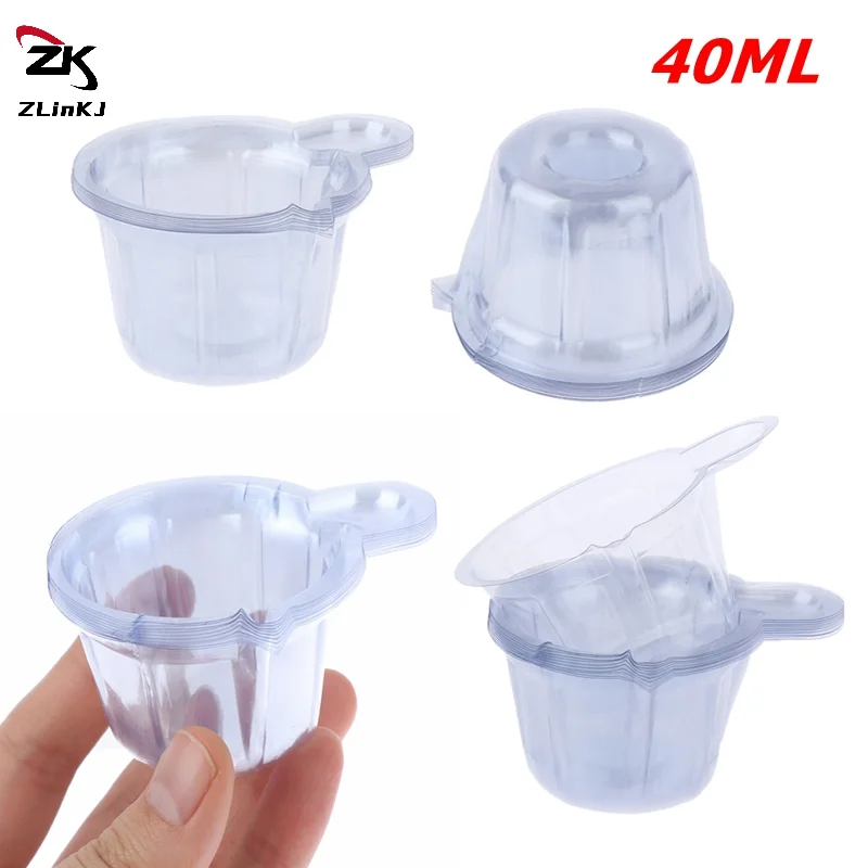 

100Pcs 40ML Plastic Disposable Cups Dispenser For DIY Epoxy Resin Jewelry Making Supplies