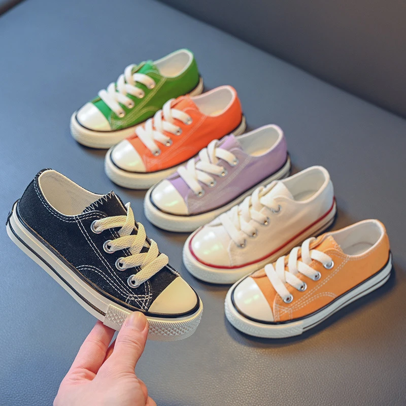

Kids Shoes for Girl Anti-slip Breathable Canvas Shoes Cute Boys Sneakers Hip-hop Shoes Toddler Sport Casual Shoes Large Size