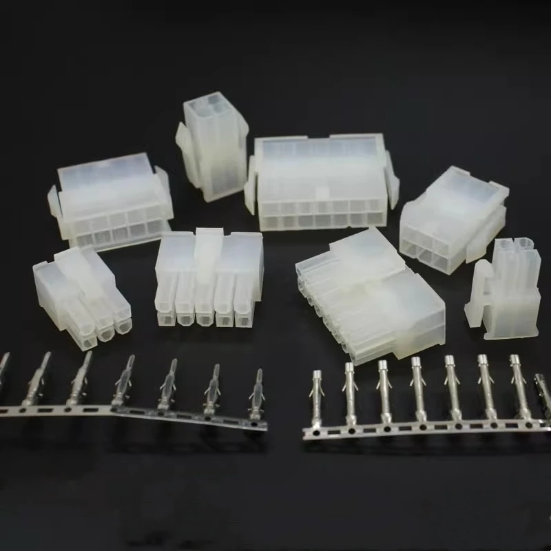 1Sets Connector terminal 4.2mm pitch air butt 5557/5559 male and female shell + male and female terminals