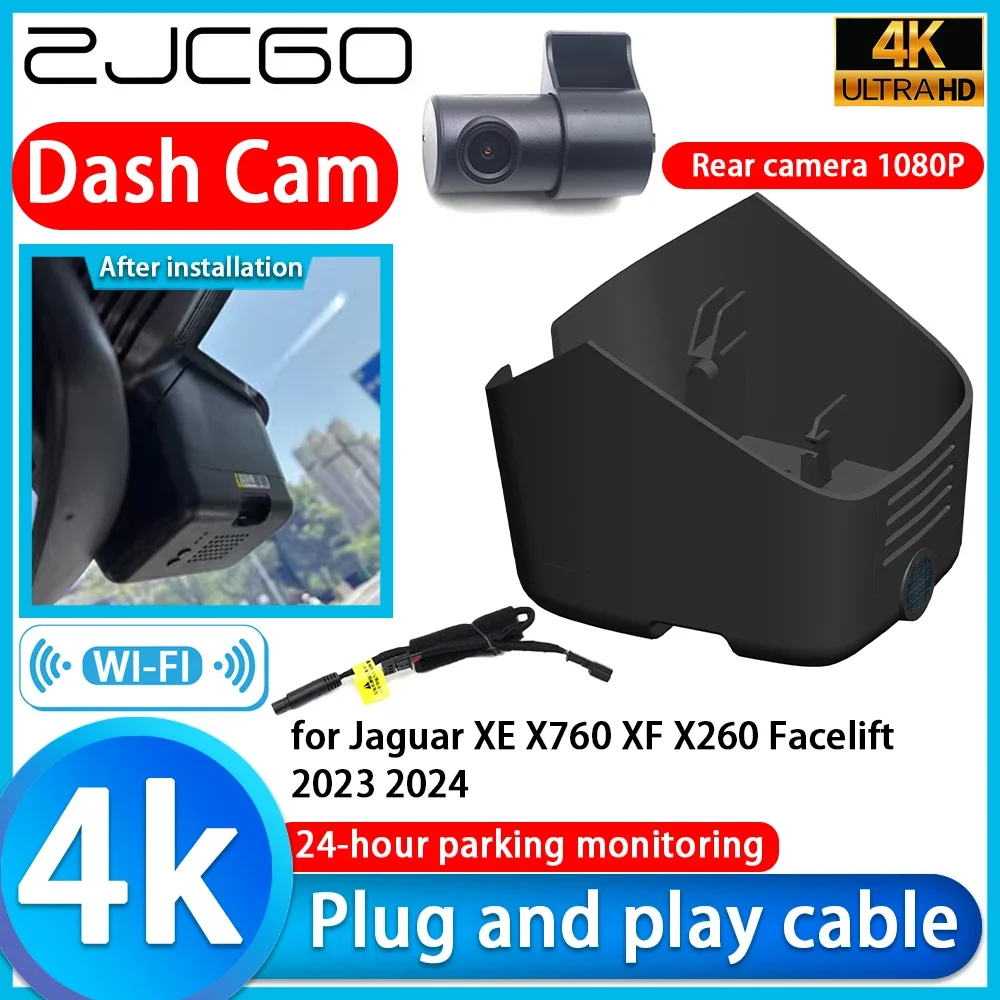 

Video Recorder 4K UHD Plug and Play DVR Dash Cam for Jaguar XE X760 XF X260 Facelift 2023 2024