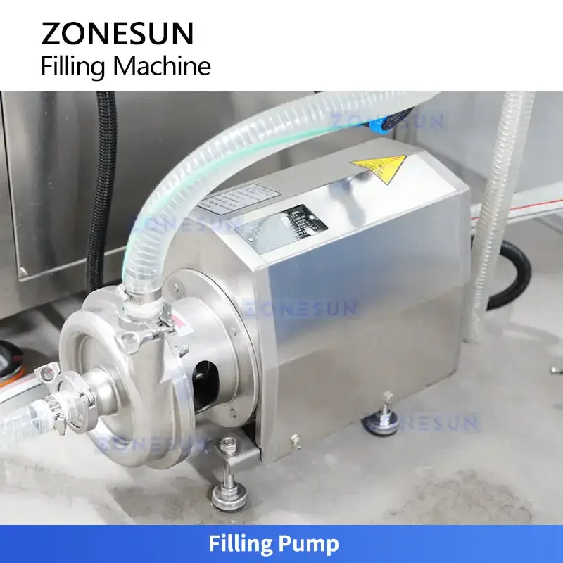 ZONESUN ZS-VTZL100 自動 6 ノズル遠心ポンプ液体充填機