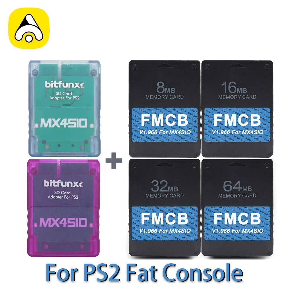 OPL 1.2.0 V1.966 FMCB For MX4SIO SIO2SD TF/SD Card Adapter For PS2 Fat Game Console