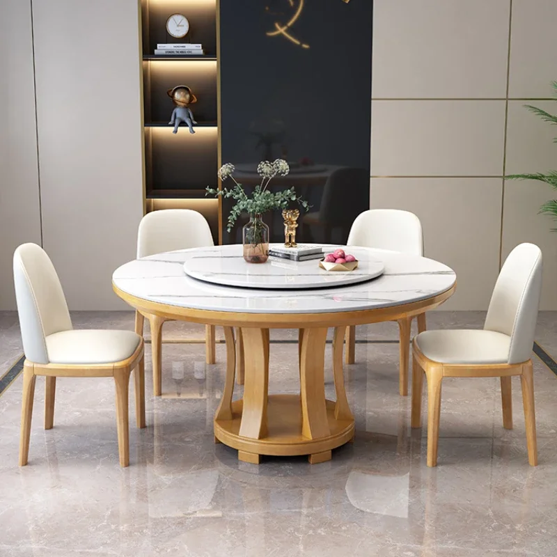 

Modern Design Dining Table Round Slate Simple Luxury Kitchen Table Golden Nordic Mesas De Comedor Meuble Furniture HD50CZ