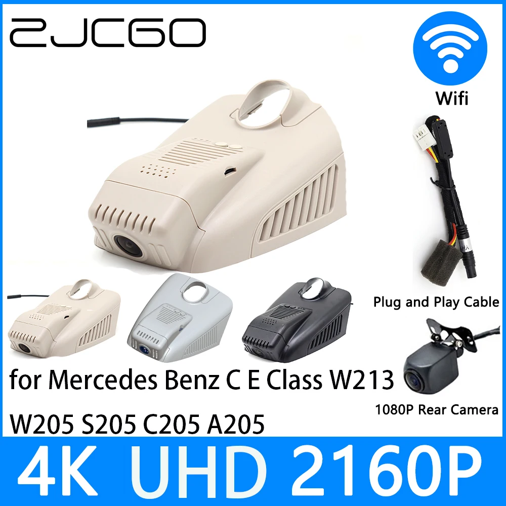 

ZJCGO Dash Cam 4K UHD 2160P Автомобильный видеорегистратор DVR ночного видения для Mercedes Benz C E Class W213 W205 S205 C205 A205