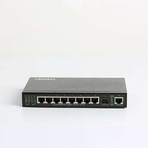 HiOSO Poe Switch ethernet Switch 8 port 10/100/1000M IEEE802.3af For IP Camera PoE Extender 12/24/48 ports DC48V 120W switch