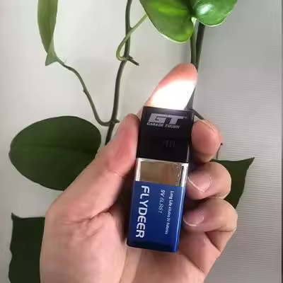 1pcs Mini 9V Battery Flashlight 9V Mini LED Key Light 6F22 Battery COB Outdoor Lighting Work Light Battery Not Included