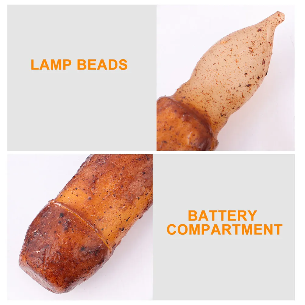 2Pcs Vintage LED Lamp Halloween Party Decor Funny Creative Lightweight Festive Retro Lamp for Desk Home Wedding