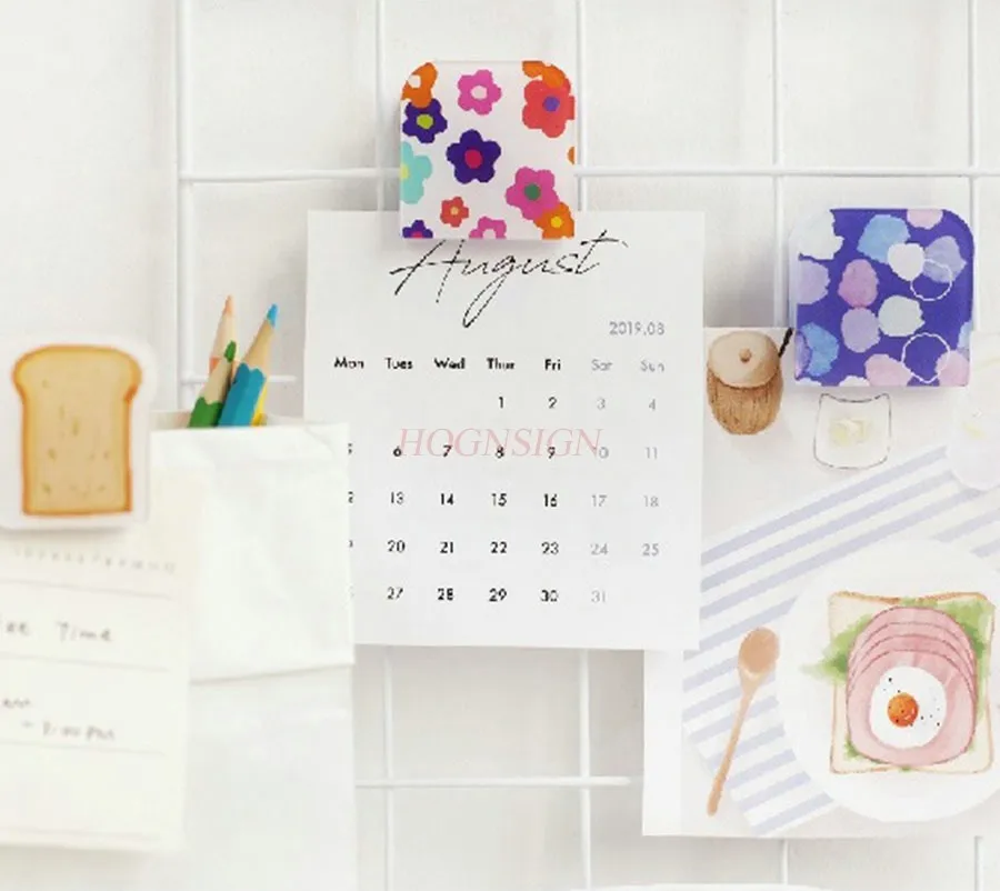 Desktop Stationery Art Style Color Plastic File Clip Mini Plastic Clip Exam Paper Ticket Clip