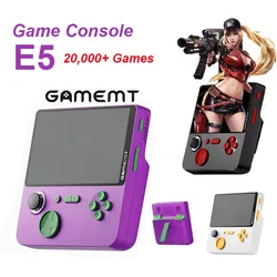 Console per videogiochi portatile E5 20000+ giochi 6000mAh Power Bank 2In1 Schermo IPS da 5 pollici Arcade Giochi classici Macchina per giochi retrò