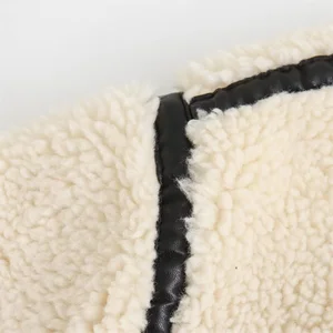 RARF-Casaco de motocicleta artificial efeito pele para mulheres, casaco estilo europeu e americano, integração pele, novo, outono, 2022 10 principais vendas blusa de motoqueira feminina - №6