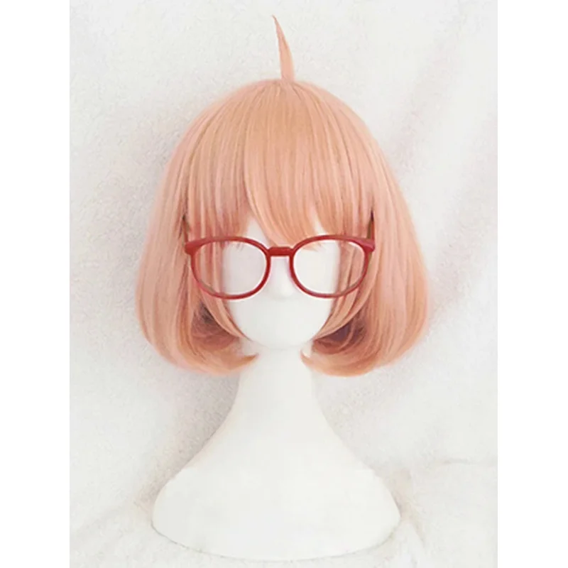 Anime Kyokai no Kanata Cosplay Beyond the Boundary Kuriyama Mirai Cosplay Costume Wig Glasses Women Girl School Uniform Sweater