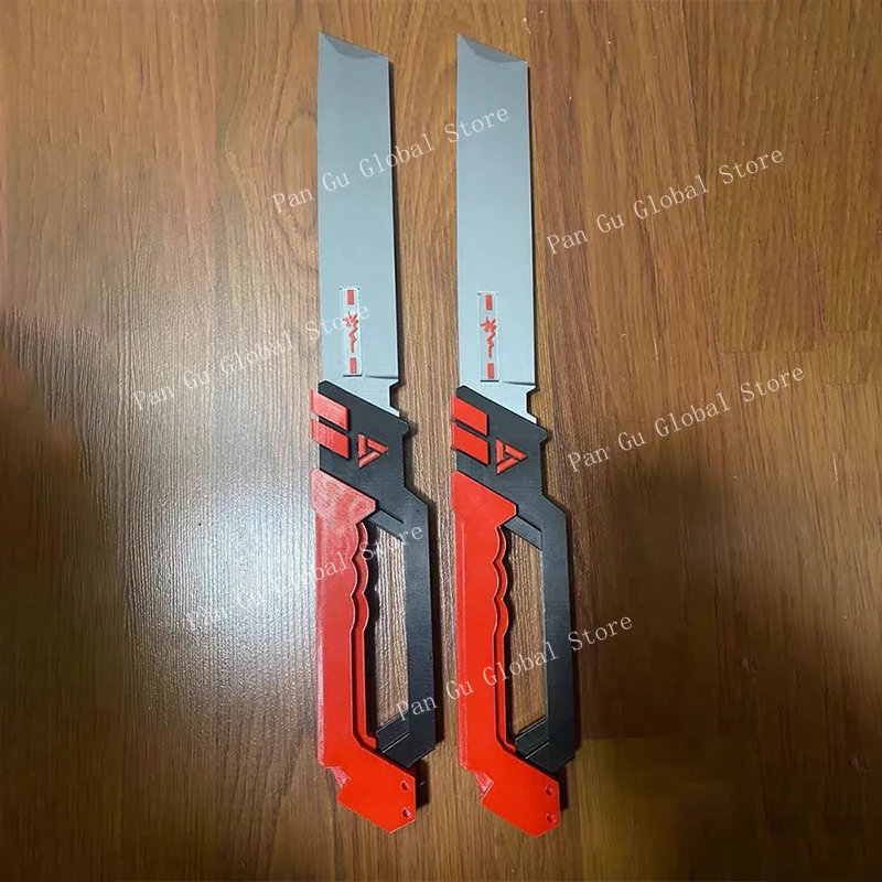 45cm/17.72인치 사무라이 나이프 젠리스존제로 게임 3D 프린트 모델 소품 네코미야 마나 코스프레 파티 용품 선물 장난감