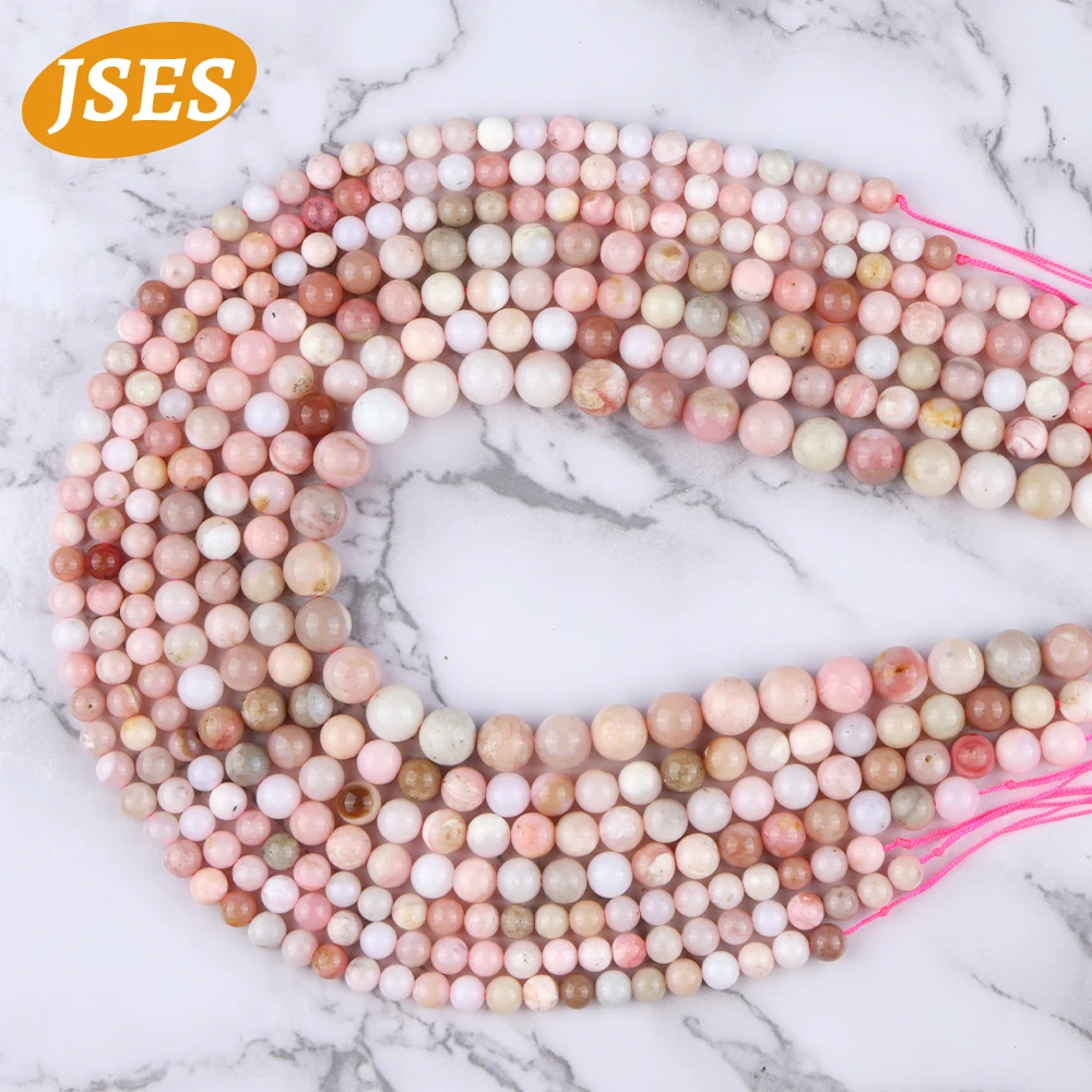 AA Natural Pink Opal 6mm 8mm 10mm Strand Beads for Jewelry Making Needlework Accessories DIY Bracelets Necklace Wholesale Beads