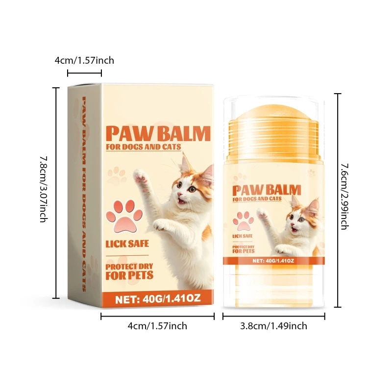 2024 New Safe Dogs Paws Caring Balm Pet Gentle Foot Balm Cats Paws Care Nourishing Cream