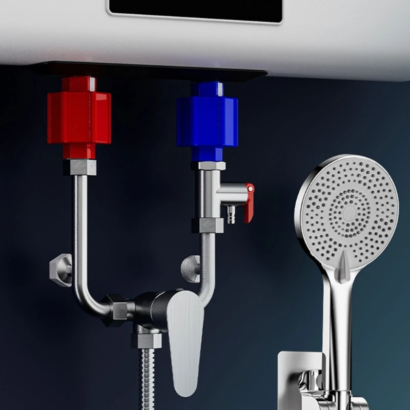 صمامات خلط كهربائية من النوع للاستحمام من الفولاذ المقاوم للصدأ صمامات خلط منافذ المياه الباردة والساخنة دروبشيبينغ