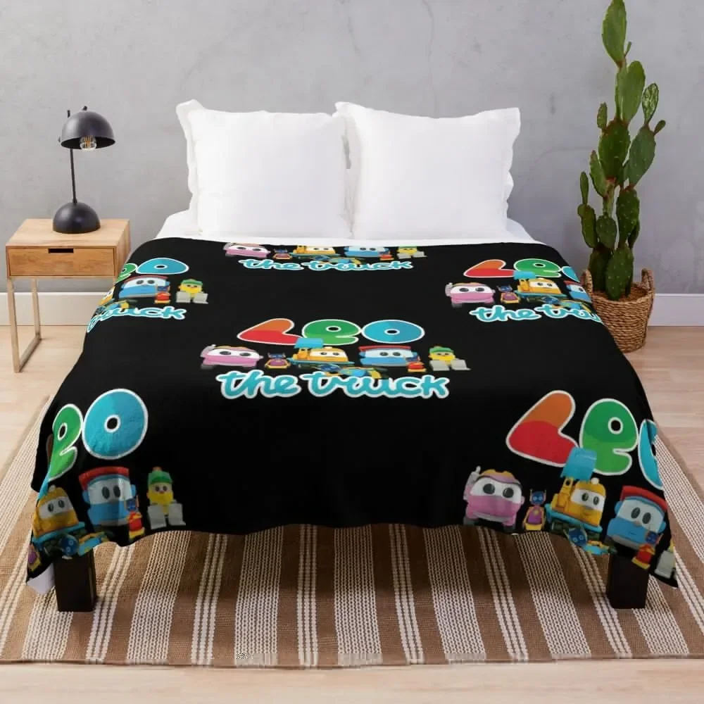 LEO the truck, LIFTY, SCOPP, ROBOTS & LEA Throw Blanket Hair Blankets Sofas Of Decoration Sofa Quilt Blankets