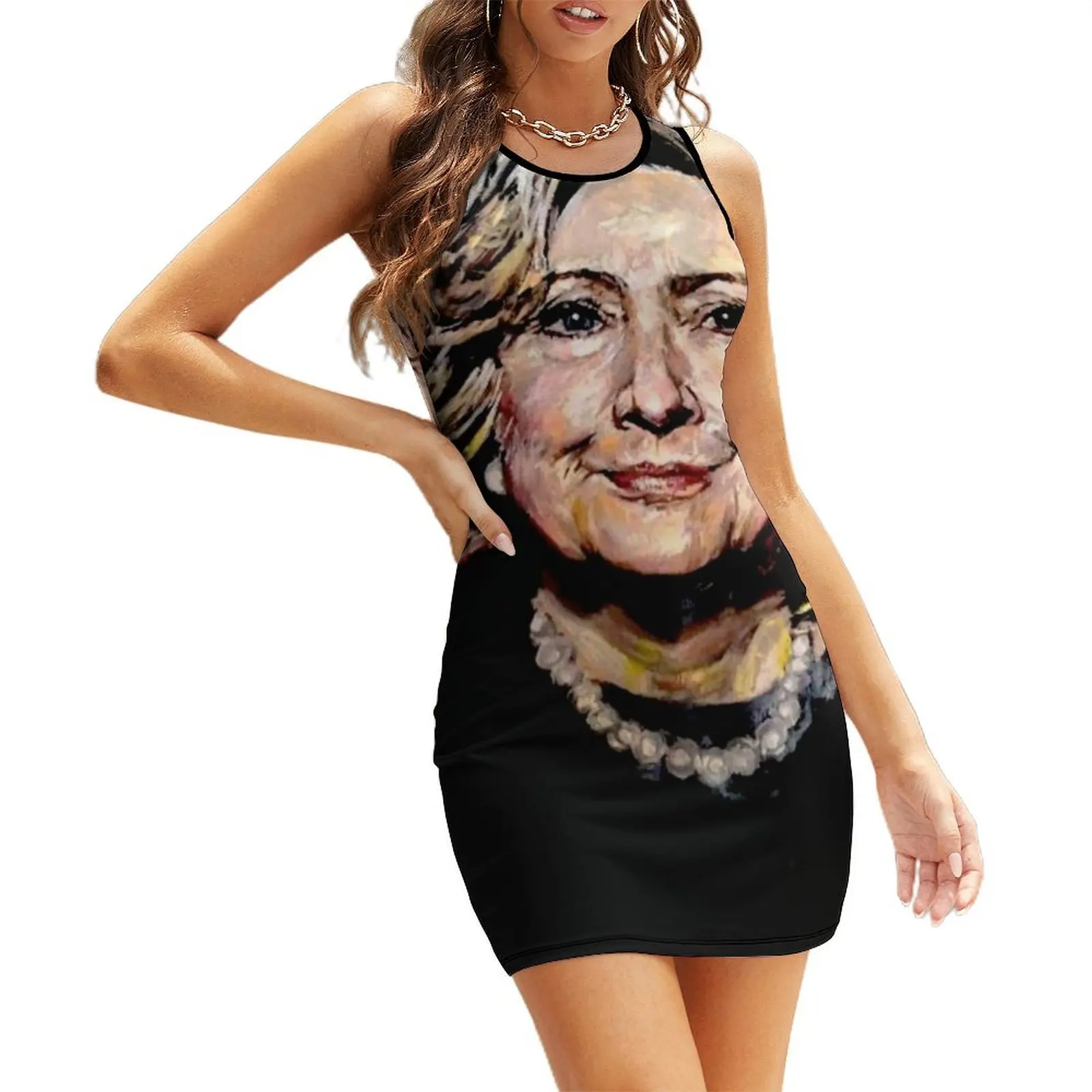 

HILLARY CLINTON Sleeveless Sundress clothes for woman womens clothing clothes for women elegant women's sets
