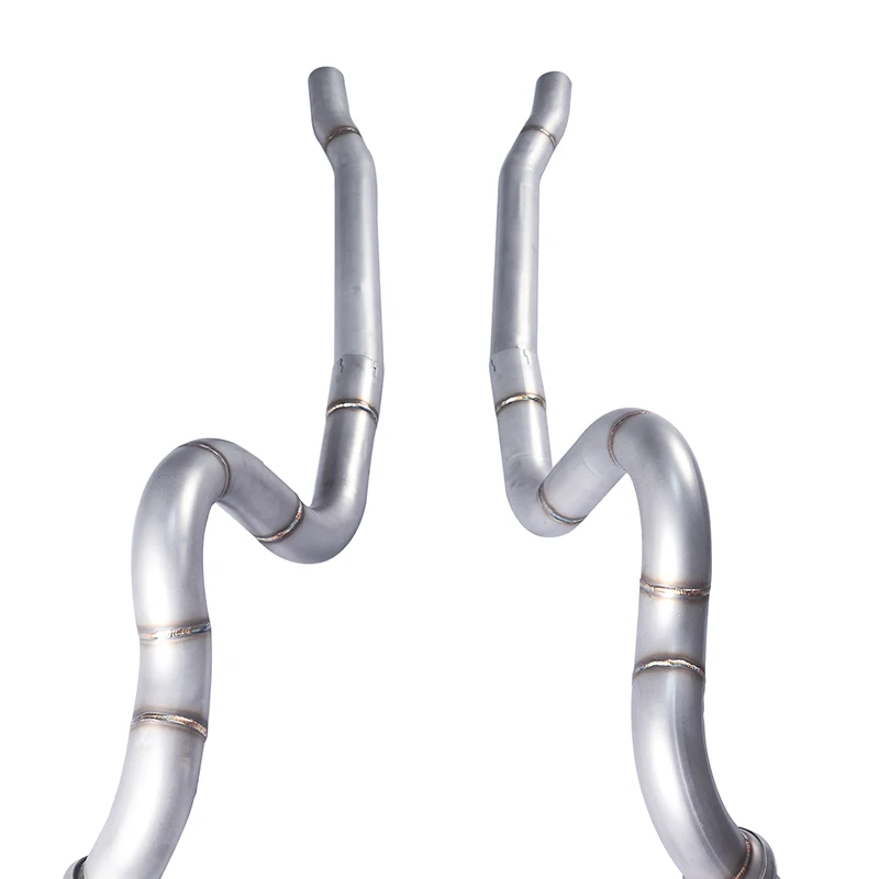 عادم GFC/مناسب لسيارة Ford Mustang 3.7L 5.0L Catback 304 نظام عادم أداء صمام الفولاذ المقاوم للصدأ طرف مزدوج