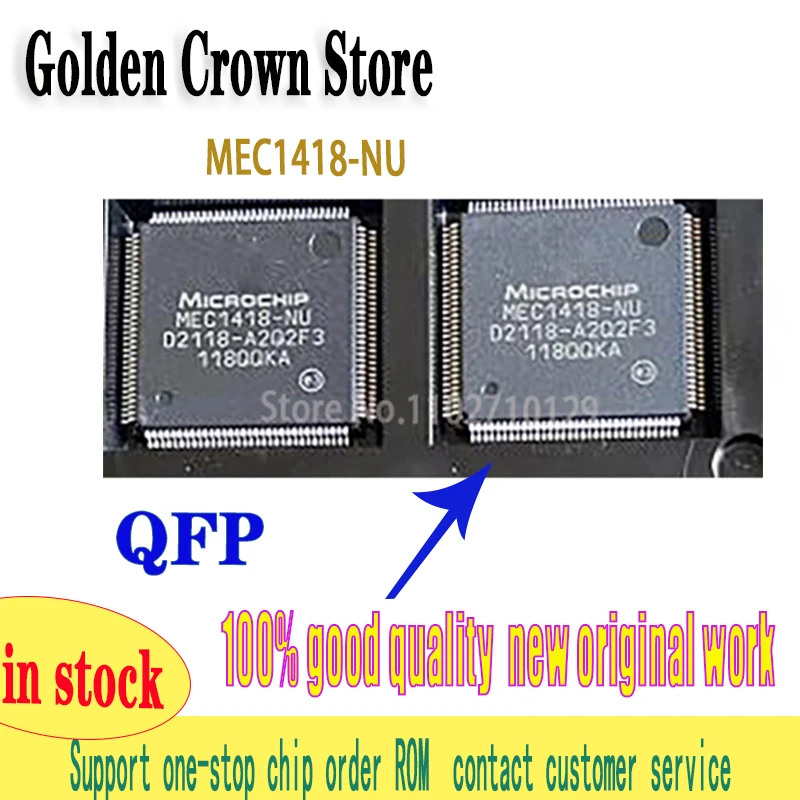 2~5PCS/lot MEC1418-NU QFP128 1418-NU MEC1418 Chipset  work New original In Stock