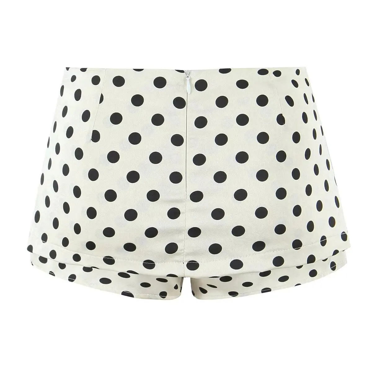 RARA New Ladies Shorts Polka Dot Pattern High Waist Side Slit Design for Trendy and Comfortable Wear
