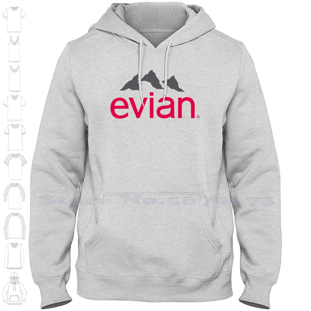 Sudadera con capucha de algodón 100% con Logo de Evian, Sudadera estampada de alta calidad, nueva