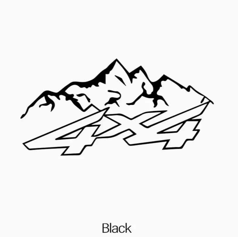 4X4 Mountain Offroad Car Stickers Automobile Motorbike Trucks Windows Bumper Waterproof Decal Auto Accessories