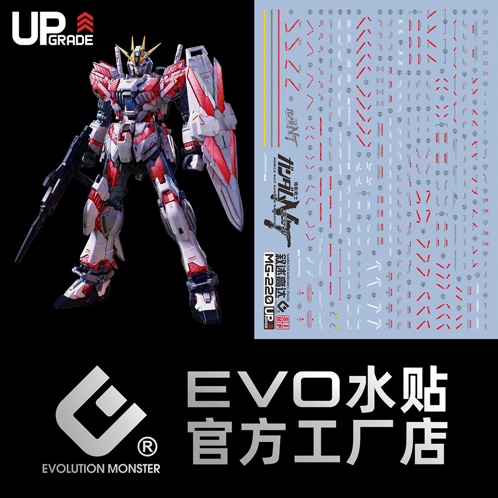 

Наклейки на модели EVO MG-220 для MG 1/100 Narrative NT Ver.Ka C-FASKS, флуоресцентная водная наклейка, модифицированные детали для хобби, сделай сам