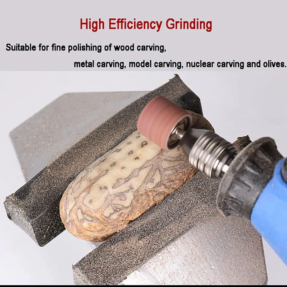 Pack Drum Sanding Bands Polishing Sandpaper + 2pcs Mandrels 320 Grit Accessories Drum Sanding Sleeves Professional