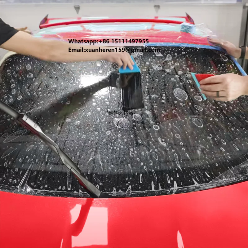 

Защитная пленка для лобового стекла из материала KPU: двойная защита от взрыва и самовосстановления, автомобильная пленка для окон