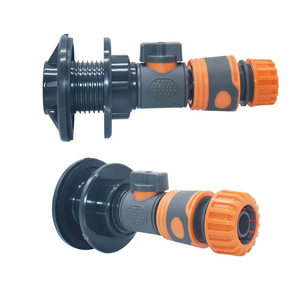 

1/2 3/4 Rain Backet Tank Tap Adapter IBC Water Tank Tap Adapter 16mm 20mm Hose Barb Connector