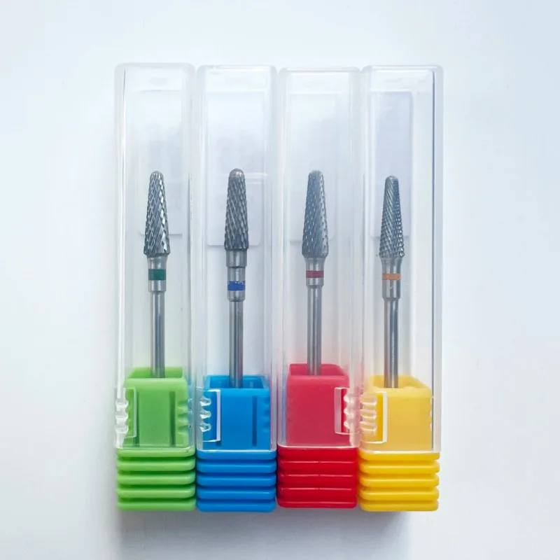 電動ネイルファイル用超硬ネイルドリルビット - マニキュアペディキュアバリビット、プロフェッショナルネイルアートミリングカッターツール