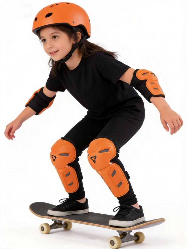 VEMAR Kids Knee Elbow Pads Set Motocross Anti-Fall Protective Gear Off-Road Dirt Bike Riding for Children Boys Girls