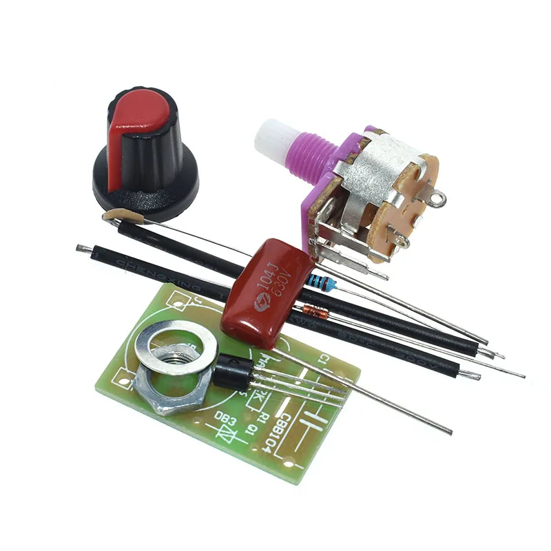 100W Dimmer Module DIY Kit with Switch Potentiometer Speed Regulation Module for Arduino Electronic Suite laboratory