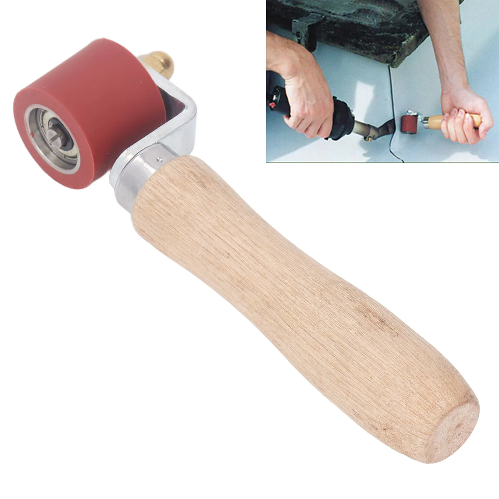 Penny Roller Seam, rol lapisan tahan panas 260 °C lebar 28mm Diameter 32mm, rol Wallpaper ergonomis untuk Las PVC