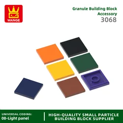 Wange 208Pcs/Lot 3068 2x2 Moc Light Panel Building Blocks Mosaic Parts Bricks Compatible with Bricks Children's  Toy Gift Box