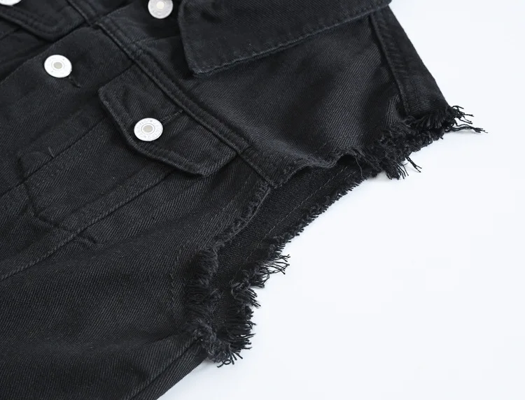 2025 Men's Fashion Jeans Sleeveless Jacket Vest Male Black Blue Denim Jeans Vest Man Cowboy Outdoors Waistcoat Mens Jacket Vest 50 Sfe4ad97895664418b4d0244d48b4d56dF