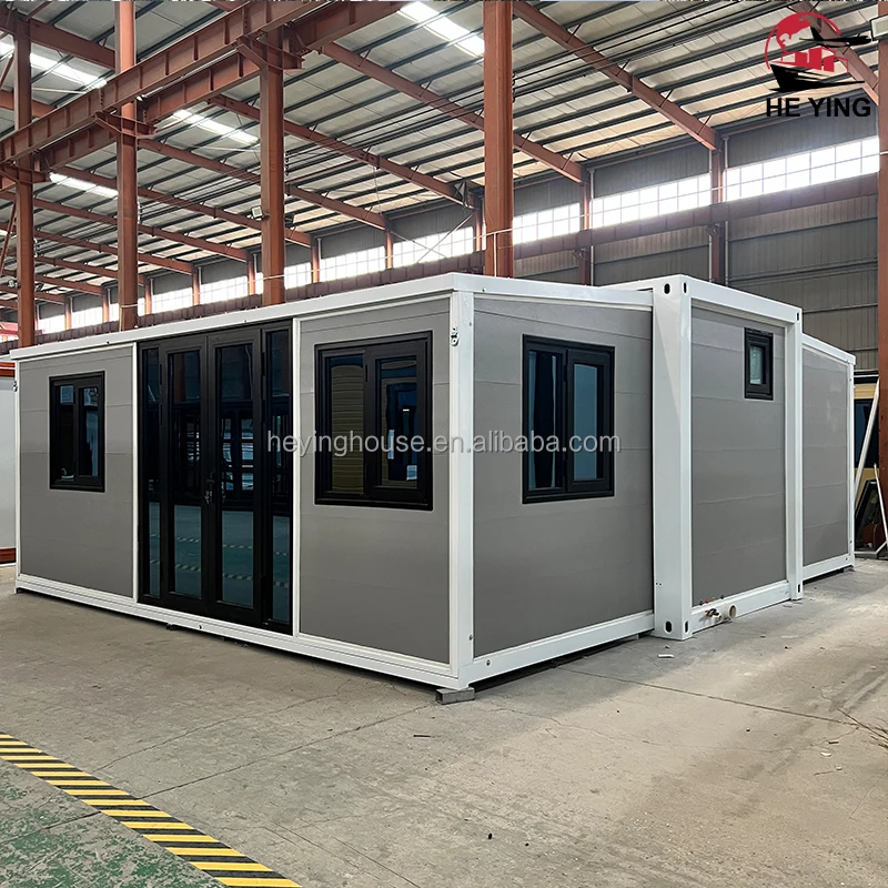 

Customized China Luxury 20ft 40ft Prefab Folding Container House 2-3 Bedrooms Expandable Shipping House Made Sandwich Panel Hote