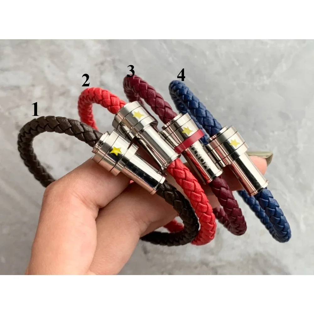 سوار MB عصري للرجال - سلسلة جلدية من الفولاذ المقاوم للصدأ | هدية مثالية #1