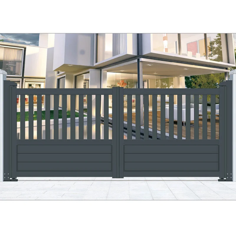 custom.Automatic Entrance Design Gate 2 Panels Fence Gate