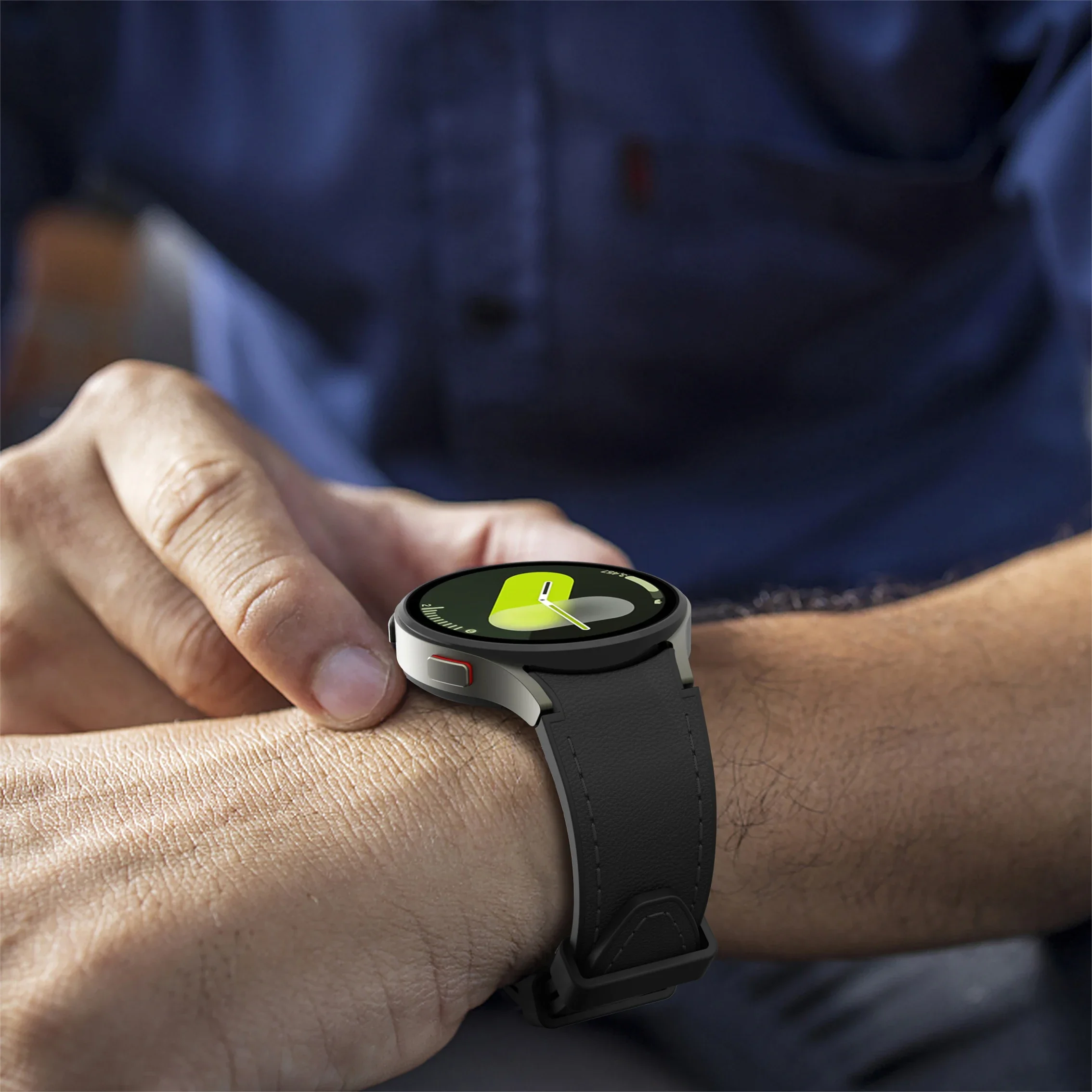 Correa de silicona + cuero para Samsung Galaxy Watch 7 6 5 4 FE 40mm 44mm pulsera reloj 6 4 Classic 43/47mm 42/46mm Correa