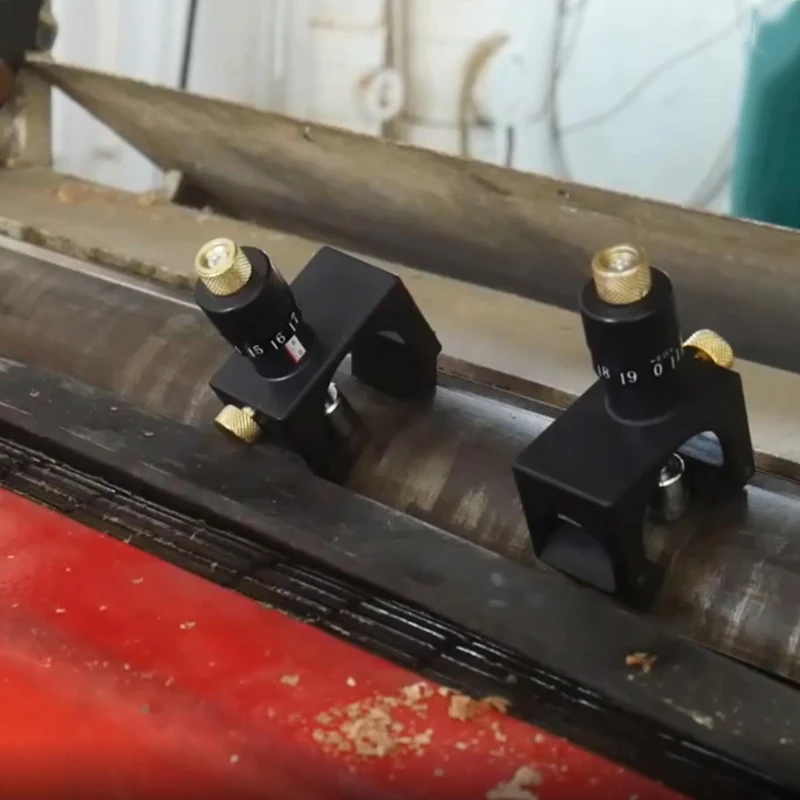 2 ชิ้น Woodworking Planer เครื่องตัดใบมีดการตั้งค่า Jig Gauge แม่เหล็ก Planer การตั้งค่าใบมีด Jig Planer ใบมีด Jig Drosphip