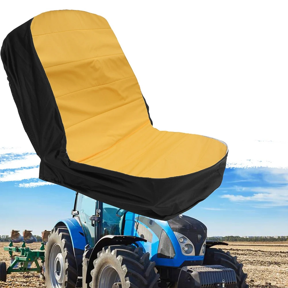 

Universal Weeder Seat Cover Lawn Mower Protector Mat Tractor Accessory Yellow Polyester Dustproof Durable Cushion Extend Life