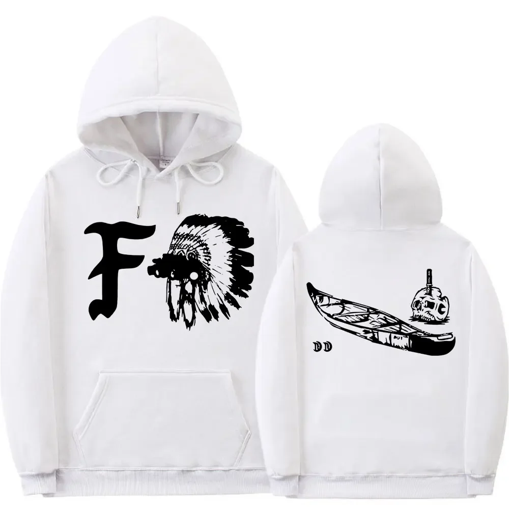 FOG Print Hoodie Forward Observations Group Gbrs Sweatshirt Retro Death Skeleton Clothes Forward Observations Group Hoodies