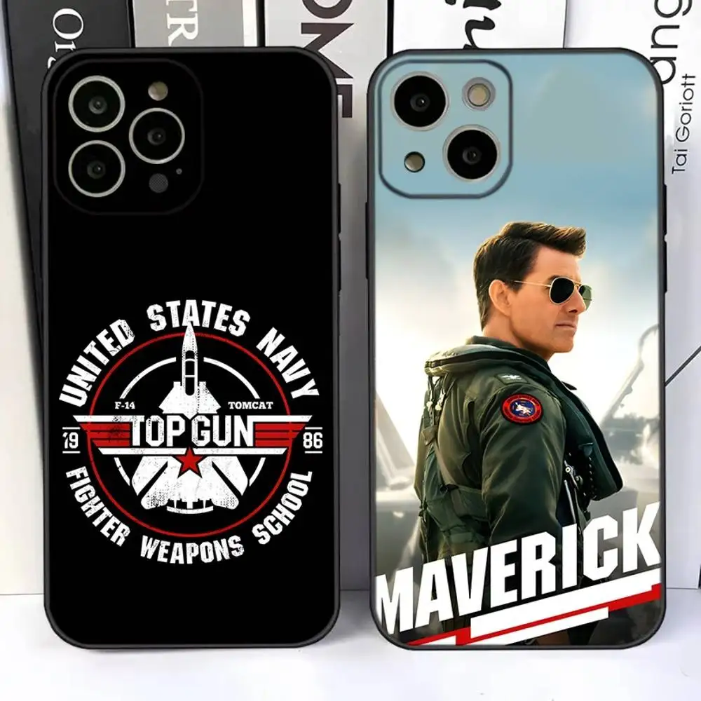 

T-Top Gun M-Maverick Phone Case For iPhone 17,16,15,14,13,12,11 Plus,Pro,Max,Air,XR,XS,X,7,8 SE,Mini Silicone Soft