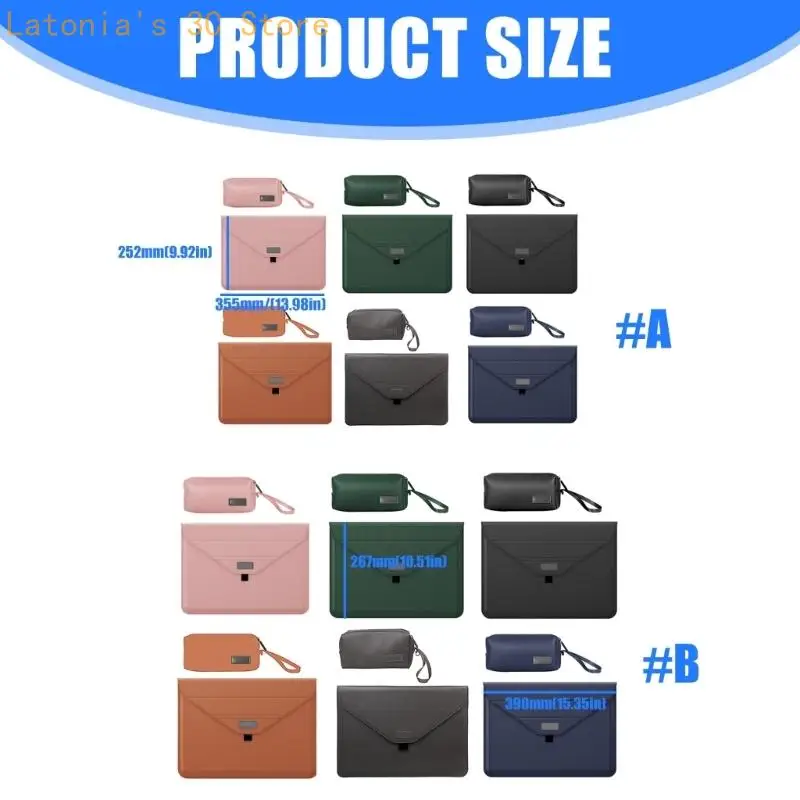 Computer-Schutzhülle Retro-Stil mit Ständer für 13 14 15 16 Zoll Easy Carry X3UB – Detail 6