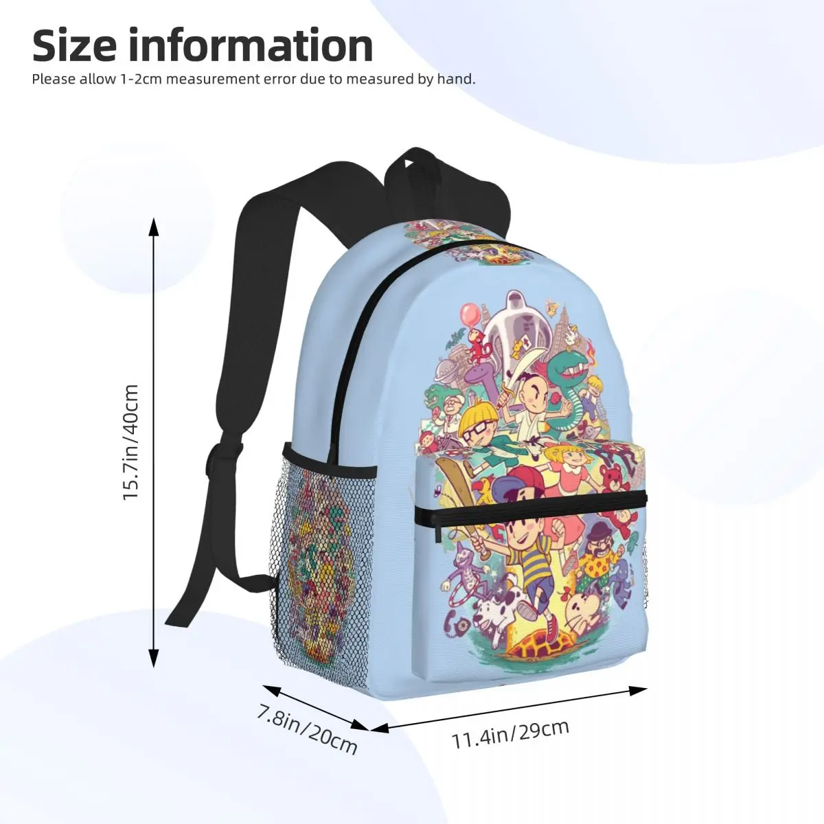 Tas Sekolah Ransel Pelajar Earthbound Tas Travel Hiking untuk Pria Wanita Tas Buku Fashion Tas Bahu